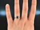 Around 1995! Classic Sapphire Brilliant Ring 0.3 ct White Gold 585