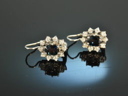 Around 1995! Classic Sapphire Brilliant Earrings 0.6 ct...
