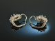 Around 1995! Classic Sapphire Brilliant Earrings 0.6 ct White Gold 585