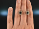 Around 1995! Classic Sapphire Brilliant Earrings 0.6 ct White Gold 585