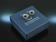 Around 1995! Classic Sapphire Brilliant Earrings 0.6 ct White Gold 585
