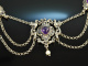 M&uuml;nchen um 1960! H&uuml;bsche Trachten Dirndl Kette Amethyst Saatperle Silber