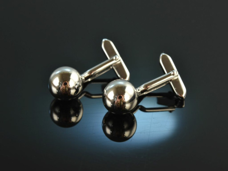 Around 1990! Classic ball cufflinks silver 835