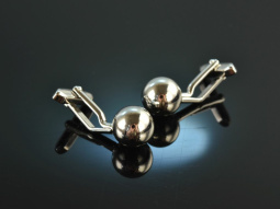 Around 1990! Classic ball cufflinks silver 835
