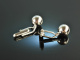 Around 1990! Classic ball cufflinks silver 835