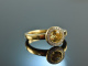 Soft yellow! Sch&ouml;ner Citrin Ring Brillanten Gold 750