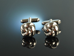 Munich around 1995! Classic knot cufflinks silver 835