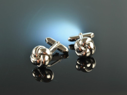 Munich around 1995! Classic knot cufflinks silver 835