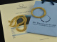 Around 1970! Beautiful vintage set necklace and bracelet silver 800 gold plated