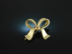 Around 1965! Classic Vintage Bows Brooch Gold 585