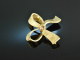 Around 1965! Classic Vintage Bows Brooch Gold 585