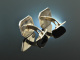 Around 1965! Classic cufflinks with mother of pearl silver 835