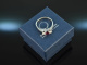 1975! Classic Ruby Brilliant Ring 0,44 ct White Gold 750