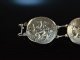 Italien um 1970! Gro&szlig;es Uno A Erre Tierrelief Statement Armband Silber 800