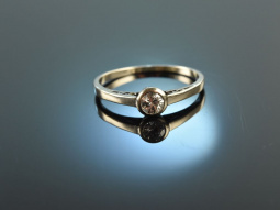 Um 1920! Klassischer Diamant Solit&auml;r Ring 0,22 ct...