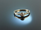 Um 1920! Klassischer Diamant Solit&auml;r Ring 0,22 ct Wei&szlig; Gold 585