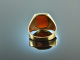 Around 1955! Classic coat of arms seal ring carnelian gold 333