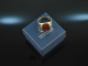 Around 1955! Classic coat of arms seal ring carnelian gold 333
