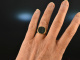 Around 1965! Classic Coat of Arms Signet Ring with Engraving Blood Jasper Gold 585
