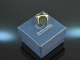 Around 1965! Classic Coat of Arms Signet Ring with Engraving Blood Jasper Gold 585