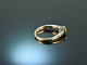 Vienna around 1910! Beautiful old cut diamond ring 0.35 ct gold 585 platinum