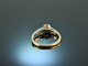 Vienna around 1910! Beautiful old cut diamond ring 0.35 ct gold 585 platinum