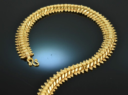 Around 1970! Chic vintage necklace chain silver 925 gold...