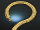 Around 1970! Chic vintage necklace chain silver 925 gold plated