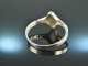 Around 1965! Chic Sixties Franz Scheuerle Design Bangle Onyx Silver 925 signed