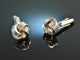 Around 1995! Classic high quality knot cufflinks silver 925
