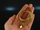 Around 1980! Chic vintage necklace chain silver 925 gold plated