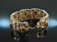 Art Deco um 1920! Seltenes florales Armband Silber 925 Tigerauge