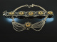 Around 1970! Beautiful traditional jewelry set necklace and bracelet garnet silver 835