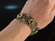Around 1970! Beautiful traditional jewelry set necklace and bracelet garnet silver 835