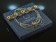 Around 1970! Beautiful traditional jewelry set necklace and bracelet garnet silver 835