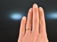 Um 1910! Zarter Verlobungs Ring Saphir Diamanten Rot Gold 585