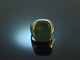 Around 1970! Classic Mens Signet Crest Ring Blood Jasper Gold 585