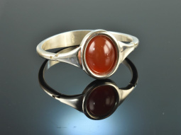Around 1970! Cool Vintage Bangle Carnelian Silver 925...