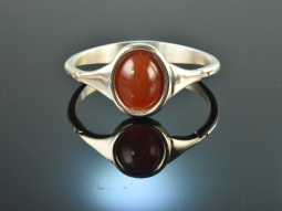 Around 1970! Cool Vintage Bangle Carnelian Silver 925...