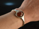 Around 1970! Cool Vintage Bangle Carnelian Silver 925 signed Franz Scheuerle