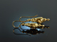Um 1850! Wundervolle Biedermeier Ohrringe Granate Gold 585 Silber vergoldet