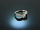 Around 1985! Classic Brilliant Ring 0,4 ct White Gold 585