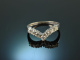 Around 1985! Classic Brilliant Ring 0,4 ct White Gold 585