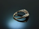 Around 1985! Classic Brilliant Ring 0,4 ct White Gold 585