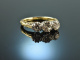 Um 1910! Historischer Diamant Trilogie Ring 1 ct Gold 585