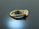 Um 1910! Historischer Diamant Trilogie Ring 1 ct Gold 585