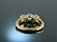 Um 1910! Historischer Diamant Trilogie Ring 1 ct Gold 585