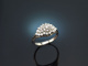 Um 1980! Klassischer Brillant Ring 1,4 ct Weiß Gold 750