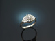 Around 1980! Classic Brilliant Ring 1.4 ct White Gold 750