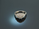 Around 1980! Classic Brilliant Ring 1.4 ct White Gold 750